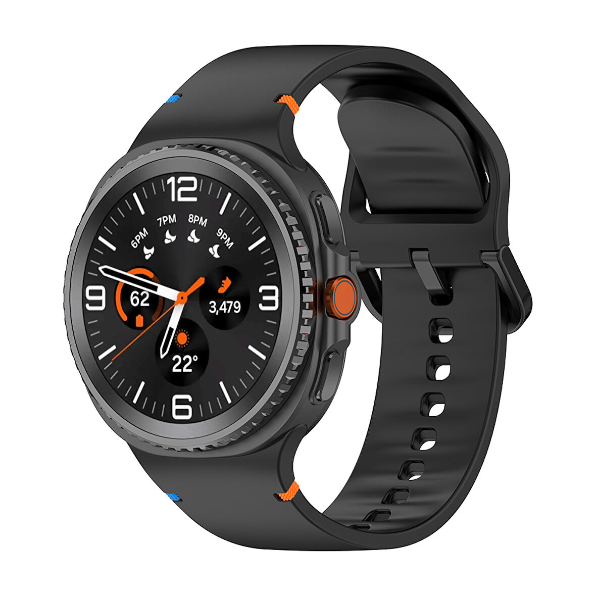 Forzacase Samsung Galaxy Watch 8 Ultra ile uyumlu Tokalı Silikon Kordon Kayış - FC1092