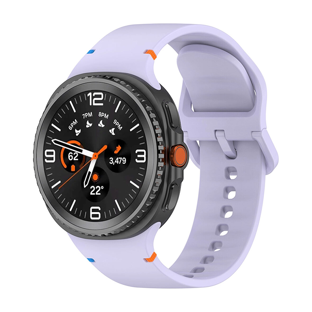 Forzacase Samsung Galaxy Watch 8 44 mm ile uyumlu Tokalı Silikon Kordon Kayış - FC1092