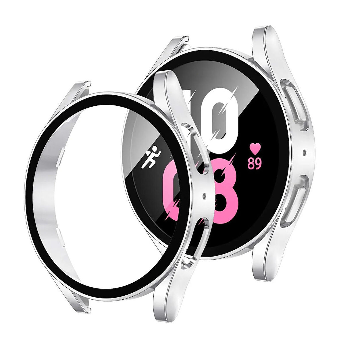 Forzacase Samsung Galaxy Watch6 44mm Önü Kapalı Ekran Korumalı Silikon Kılıf - FC010