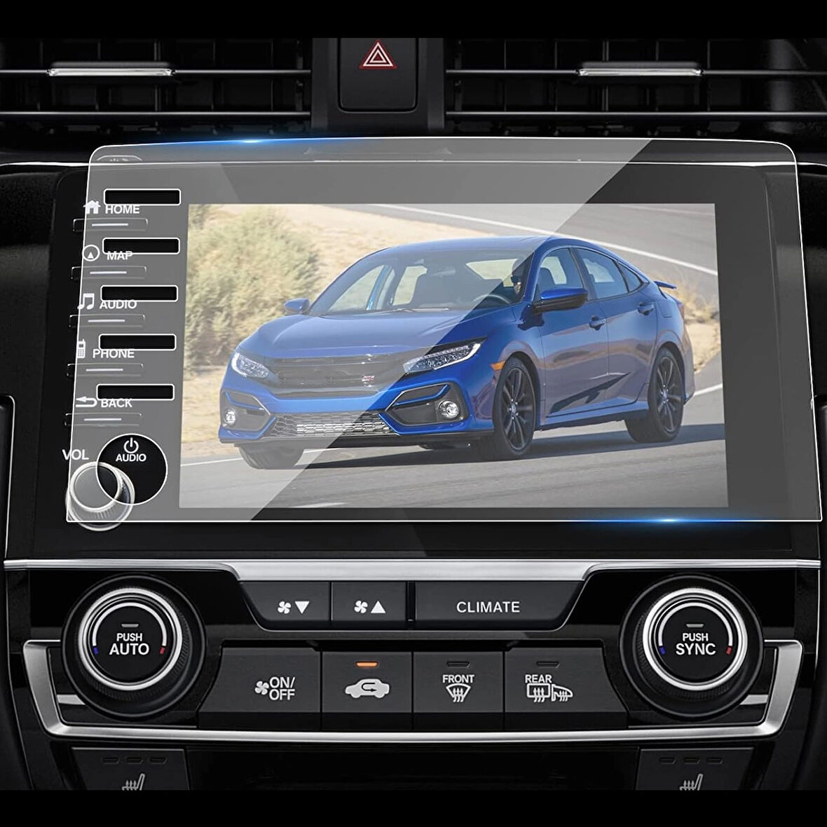 Forzacase Honda Civic 2019-2020 Navigasyon Multimedya uyumlu Nano Ekran Koruyucu Film - FC1117