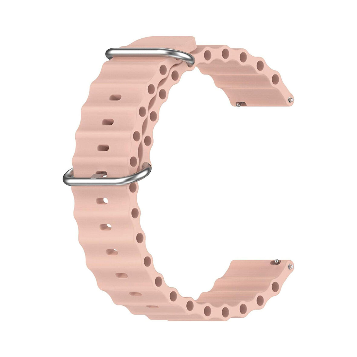 Forzacase Xiaomi Watch S4 / S4 Sport ile uyumlu Ocean Oluklu Silikon Kordon Kayış - FC143