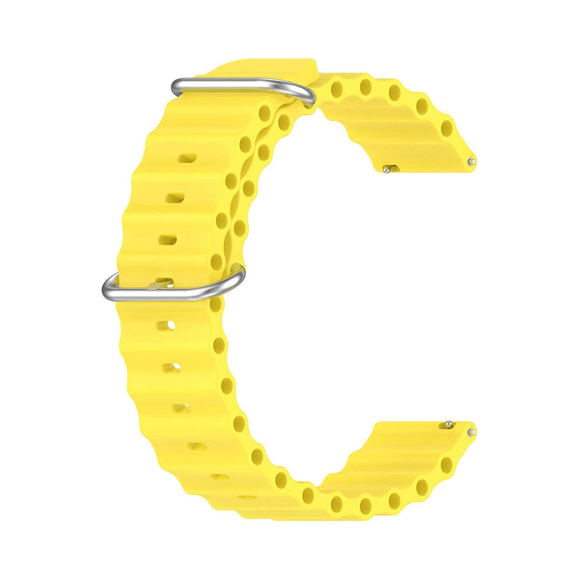 Forzacase Xiaomi Watch 2 için Ocean Oluklu Silikon Kordon Kayış - FC143