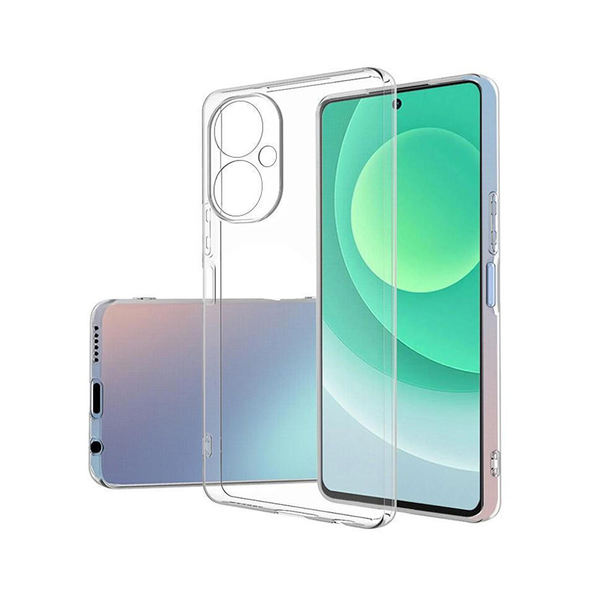 Forzacase Tecno Camon 19 Pro uyumlu Soft Slim Serisi Şeffaf Silikon Kılıf - FC194