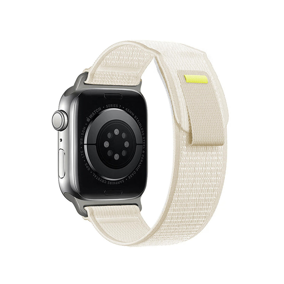 Forzacase Apple Watch 9 41 mm uyumlu Trial Cırtlı Hasır Kumaş Kordon Kayış - FC267
