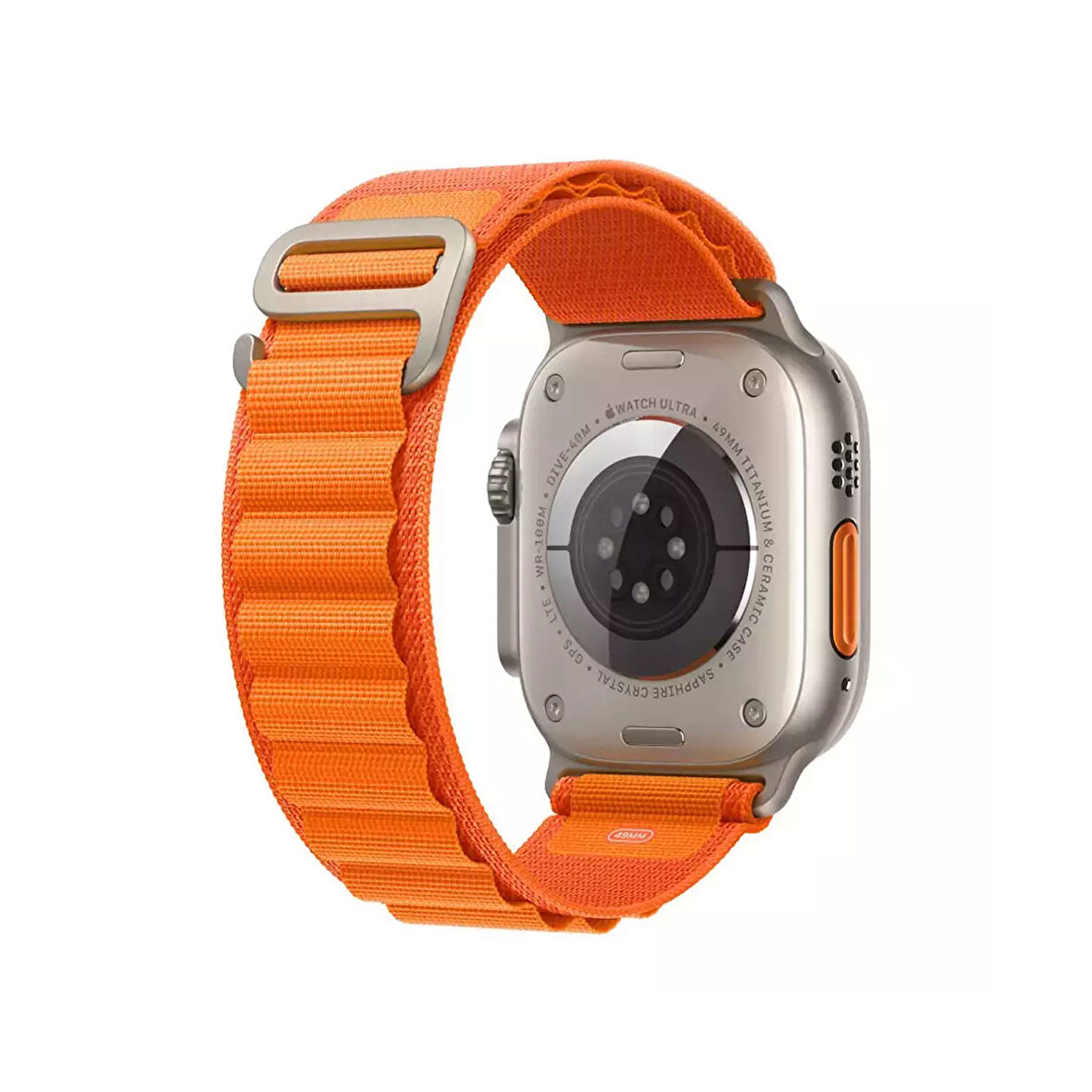 Forzacase Apple Watch Series 7 45mm ile uyumlu uyumlu Kancalı Kumaş Kordon Kayış - FC269