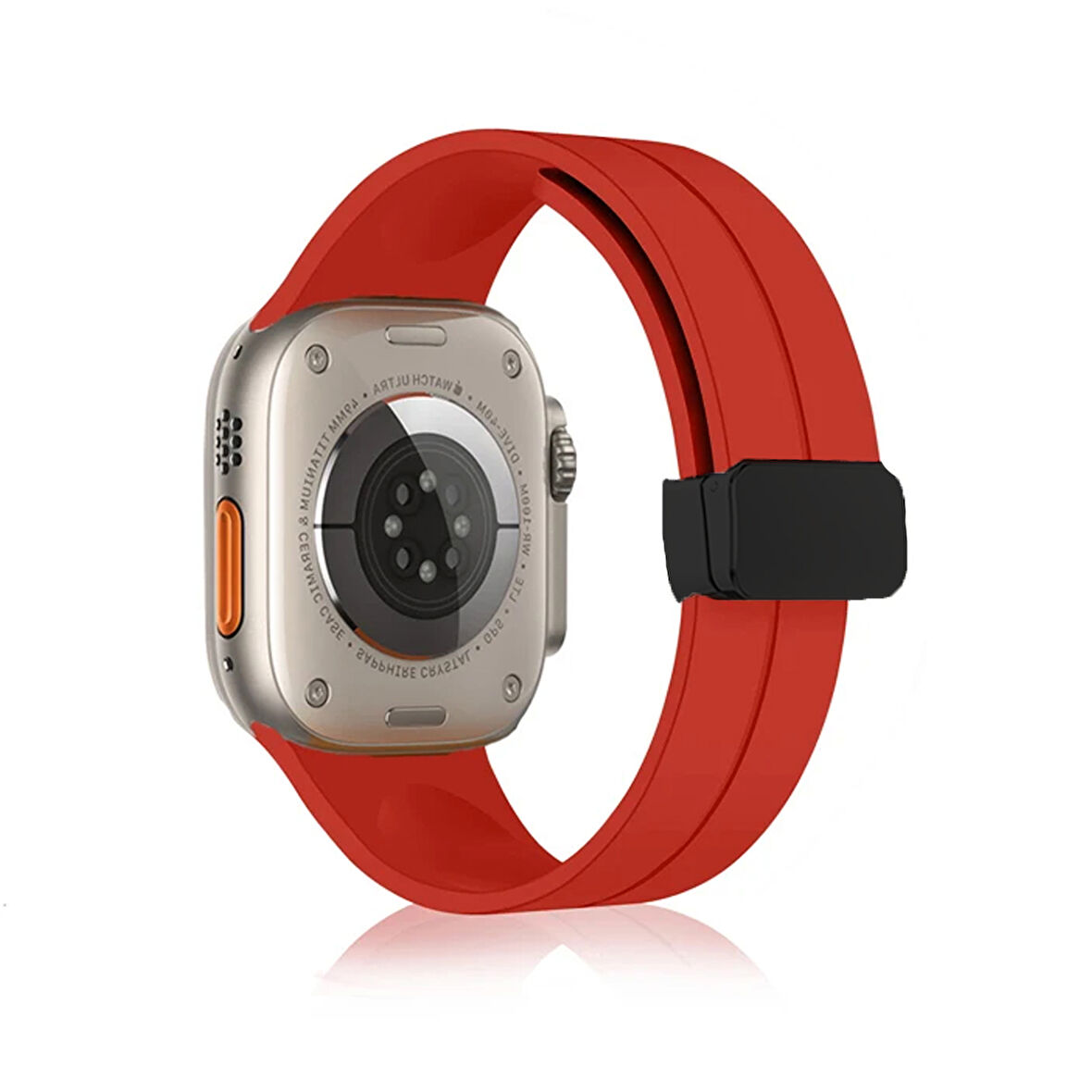 Forzacase Apple Watch 10 Series 46mm ile uyumlu Manyetik Tokalı Silikon Kordon Kayış - FC272