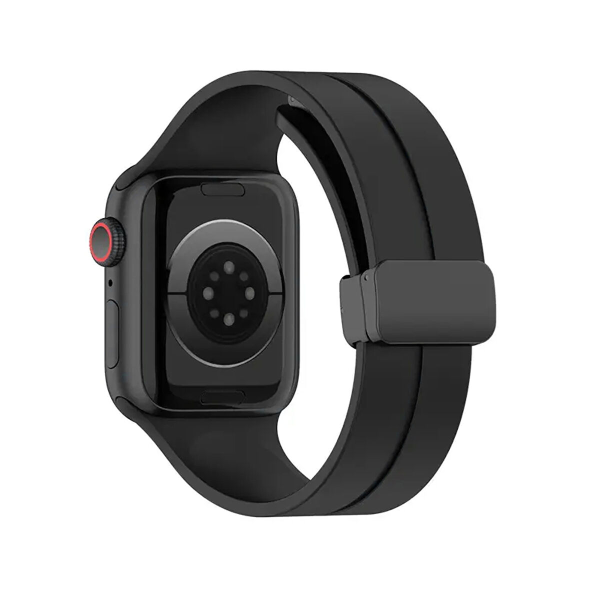 Forzacase Apple Watch 10 Series 46mm ile uyumlu Manyetik Tokalı Silikon Kordon Kayış - FC272