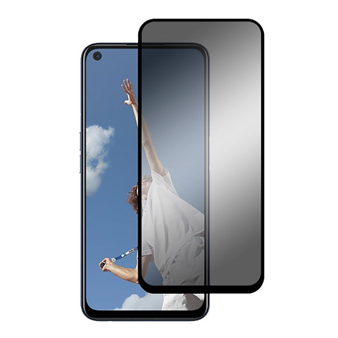 Forzacase Oppo A52 için Privacy Hayalet Ekran Koruyucu Seramik Film - FC292