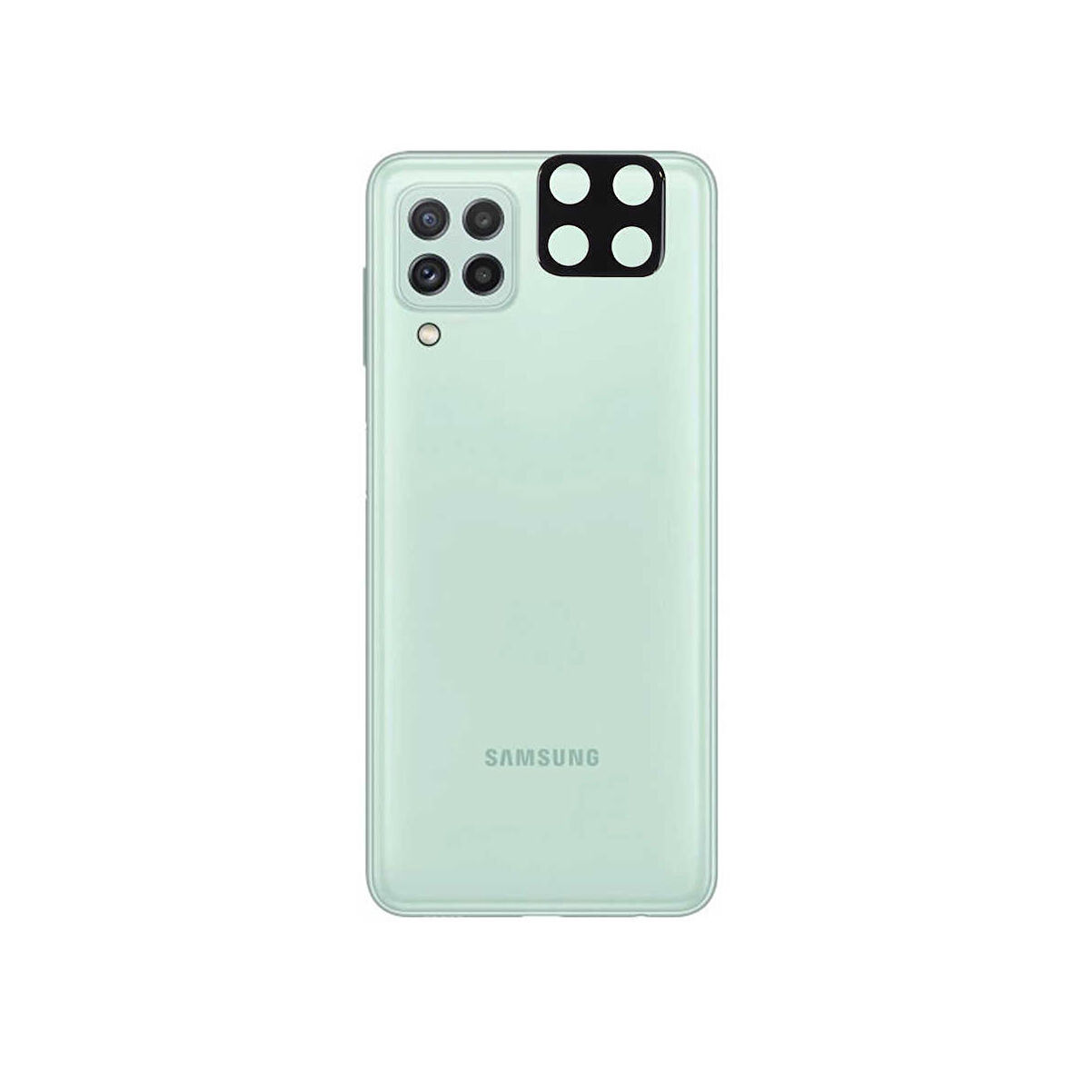 Forzacase Samsung Galaxy M33 ile uyumlu Kamera Lens Koruma Halkası Siyah - FC377