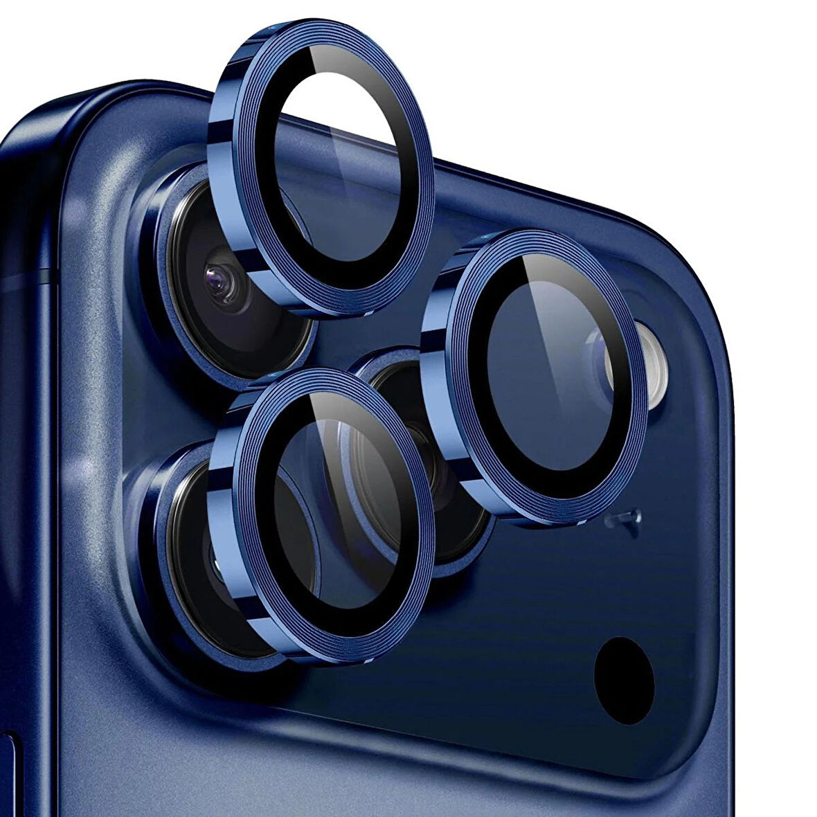 Forzacase iPhone 17 Pro ile uyumlu Kamera Camı Lens Koruyucu Halka Seti - FC381