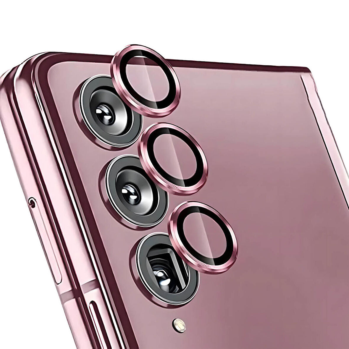 Forzacase Samsung Galaxy Z Fold 6 ile uyumlu Kamera Camı Lens Koruyucu Halka Seti - FC381