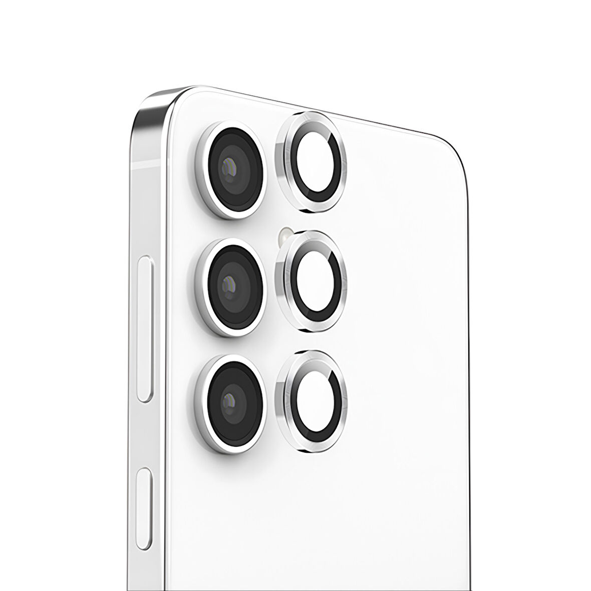 Forzacase Samsung Galaxy S25 Plus ile uyumlu Kamera Camı Lens Koruyucu Halka Seti - FC381