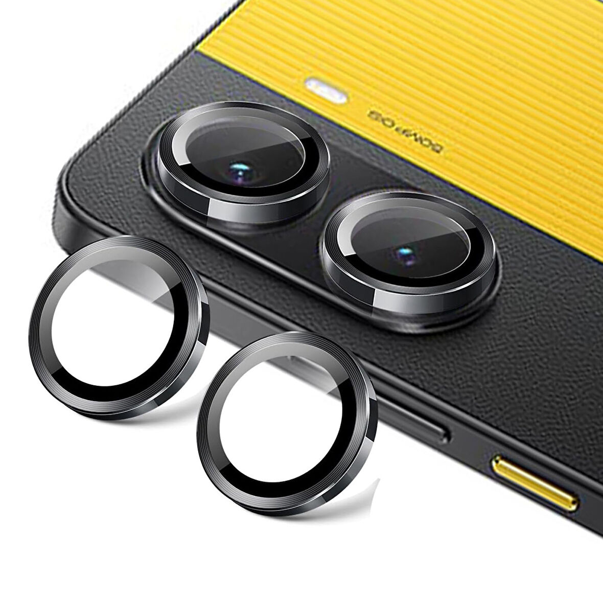 Forzacase Xiaomi Poco X7 Pro ile uyumlu Kamera Camı Lens Koruyucu Halka Seti - FC381