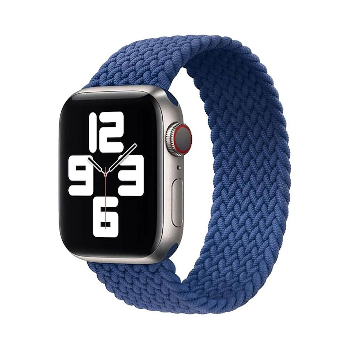Forzacase Apple Watch SE 3 44mm ile Uyumlu Hasır Örgü Solo Loop Kordon Kayış - FC401