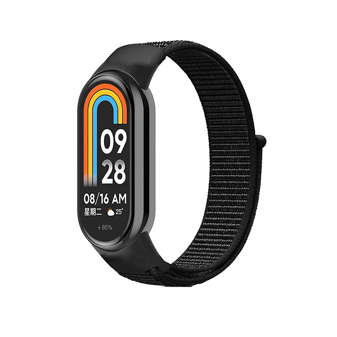 Forzacase Xiaomi Mi Band 8 için Esnek Hasır Örgü Kordon Kayış - FC429