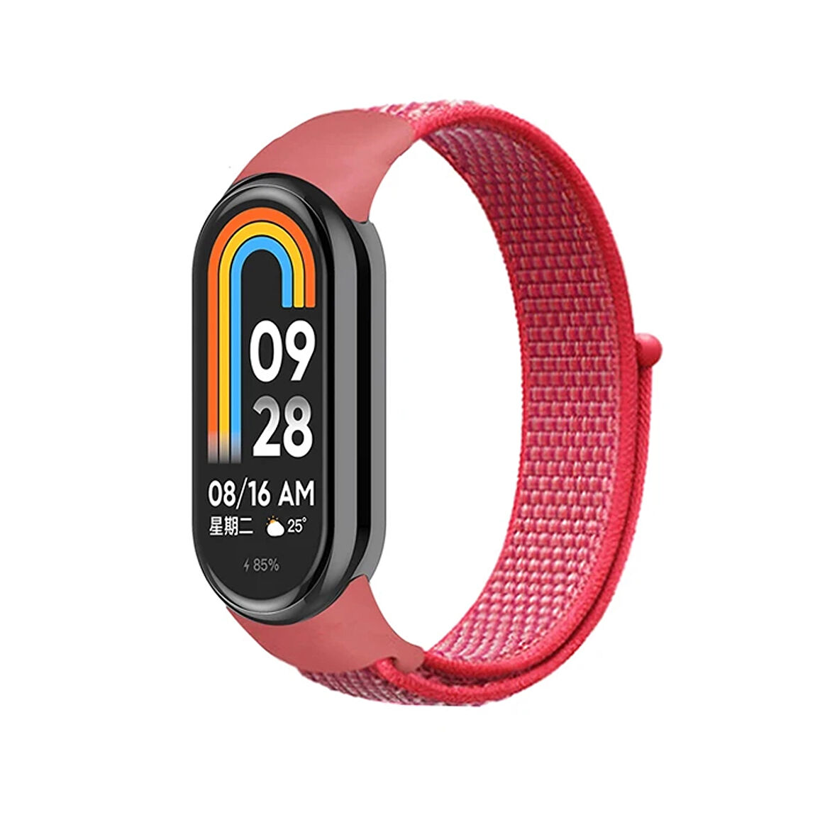 Forzacase Xiaomi Smart Band 10 ile uyumlu Esnek Hasır Örgü Kordon Kayış - FC429