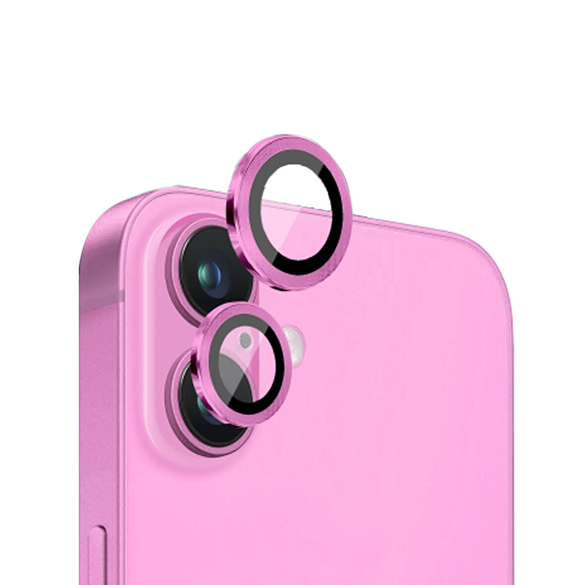 Forzacase iPhone 16 ile uyumlu Parmak İzi Bırakmayan Anti-Reflective Kamera Lens Koruyucu - FC438