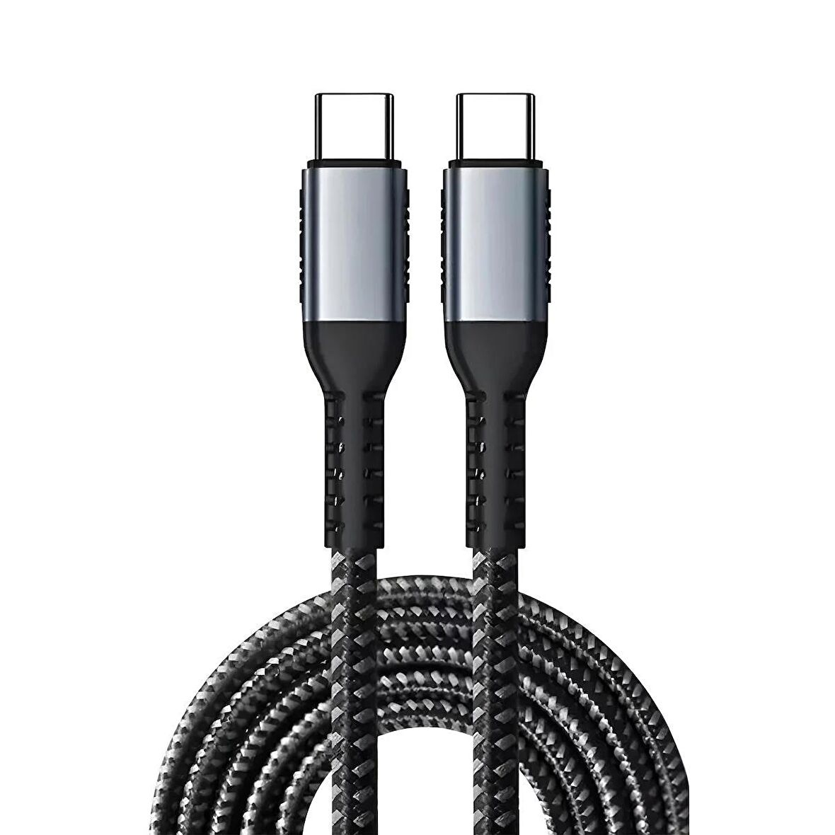 Forzacase Type-C to Type-C 5A 100W PD Hızlı Şarj ve Data Kablosu Örgülü 1 metre - FC463