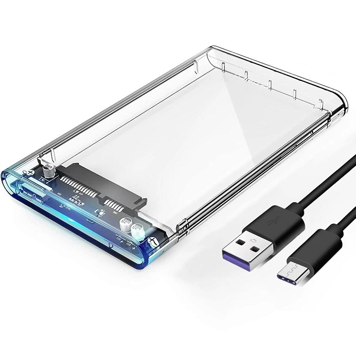 Forzacase Taşınabilir Yüksek Hızlı 5Gbps USB 3.1 SATA 2.5 inch Harici Harddisk Kutusu - FC468