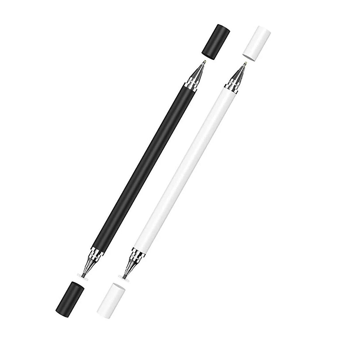 Forzacase Universal Telefon Tablet iPad 2in1 Disk Uçlu Stylus Pen Dokunmatik Kalem - FC470