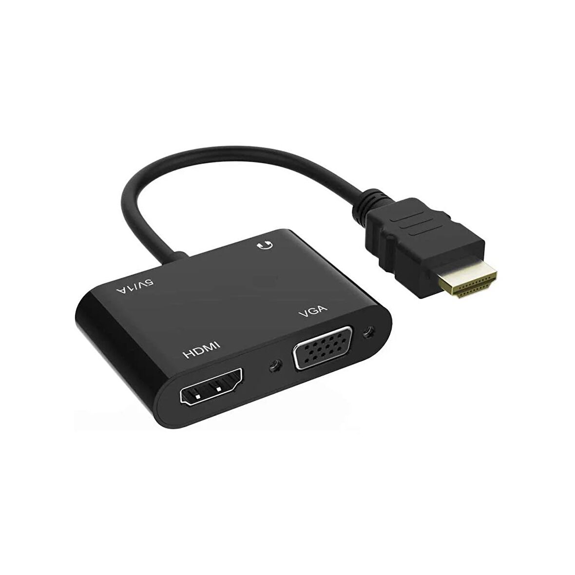 Forzacase 4in1 HDMI TO VGA Adaptör Type C Aux Çevirivi Adaptör - FC504