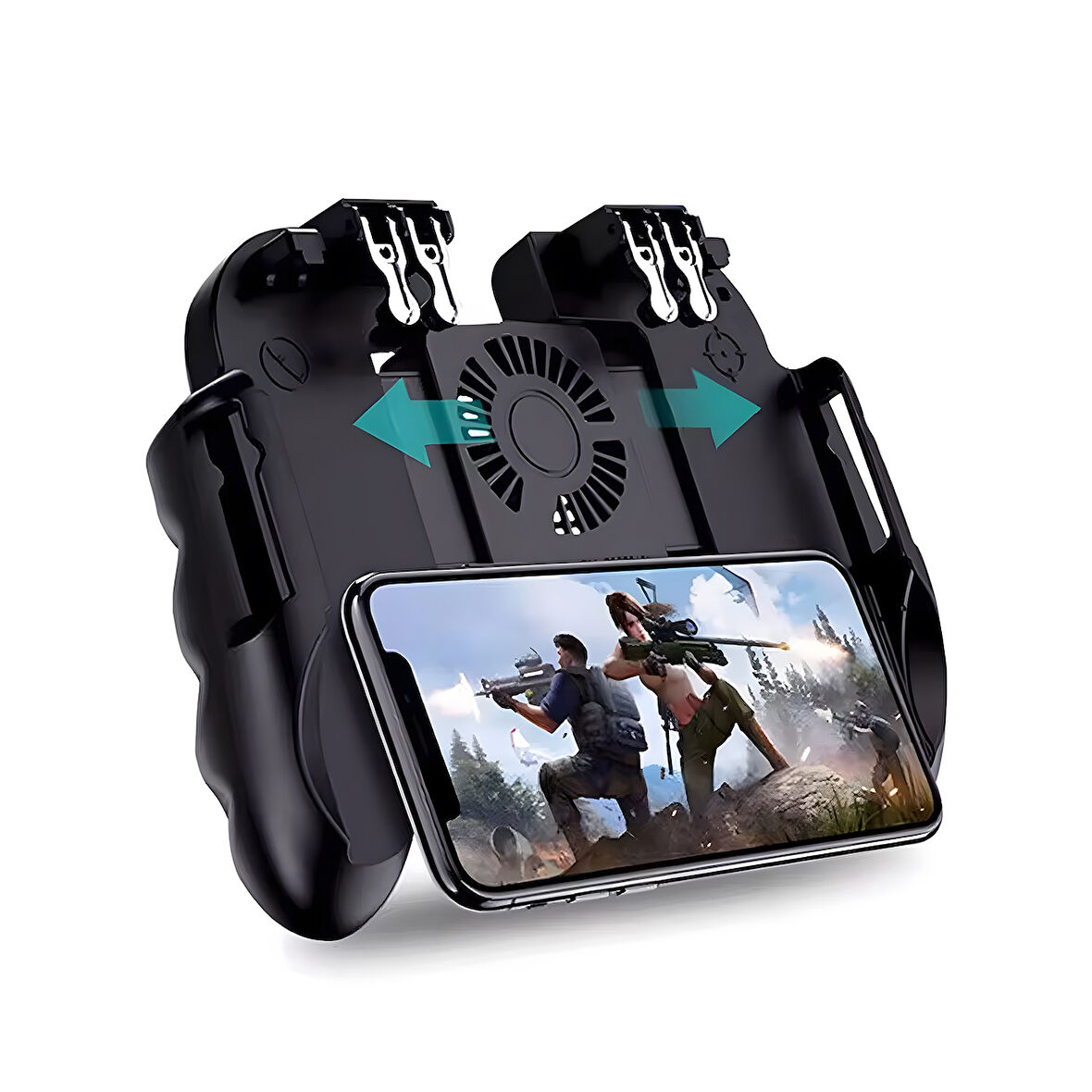 Forzacase Samsung Galaxy A04- A04e uyumlu Telefon Oyun Kolu PubG Tetik Düğmesi - FC516