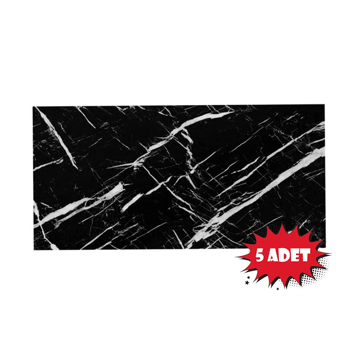 Forzacase 5 Adet Kendinden Yapışkanlı Plastik PVC Duvar Kaplama Paneli 30x60 cm - FC714