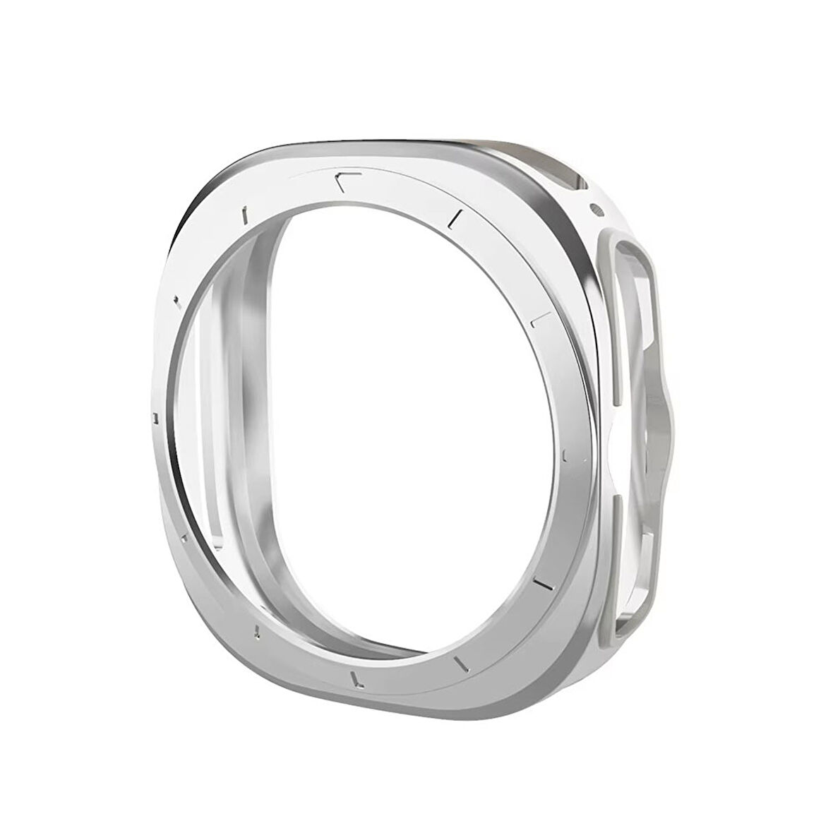 Forzacase Samsung Galaxy Watch 7 Ultra 47mm ile uyumlu Önü Açık Silikon Kılıf - FC764