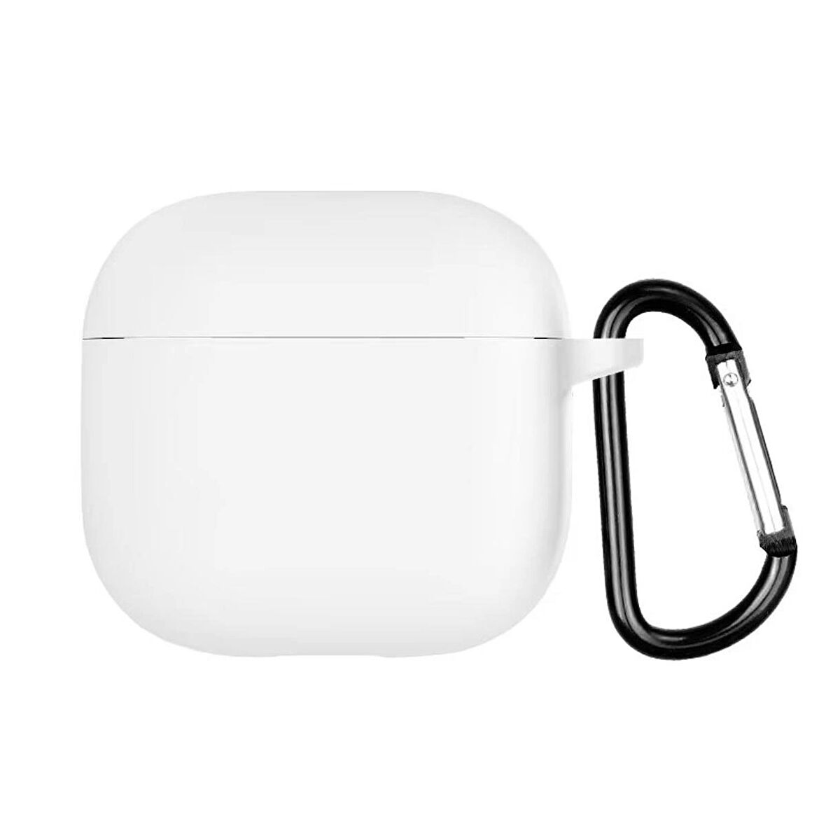 Forzacase Airpods 4 ile uyumlu Anahtar Askılıklı Bluetooth Kulaklık Kılıfı - FC793 Beyaz