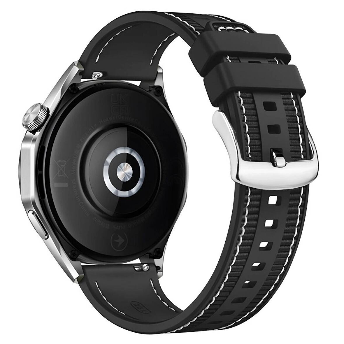 Forzacase Garmin Venu 4 45mm ile uyumlu Dikişli Kumaş Görünüm Silikon Kordon Kayış - FC910