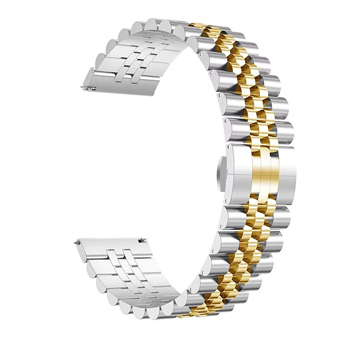 Forzacase Xiaomi Redmi Watch 5 Lite ile uyumlu Rolex Tasarım Metal Kordon Kayış - FC925