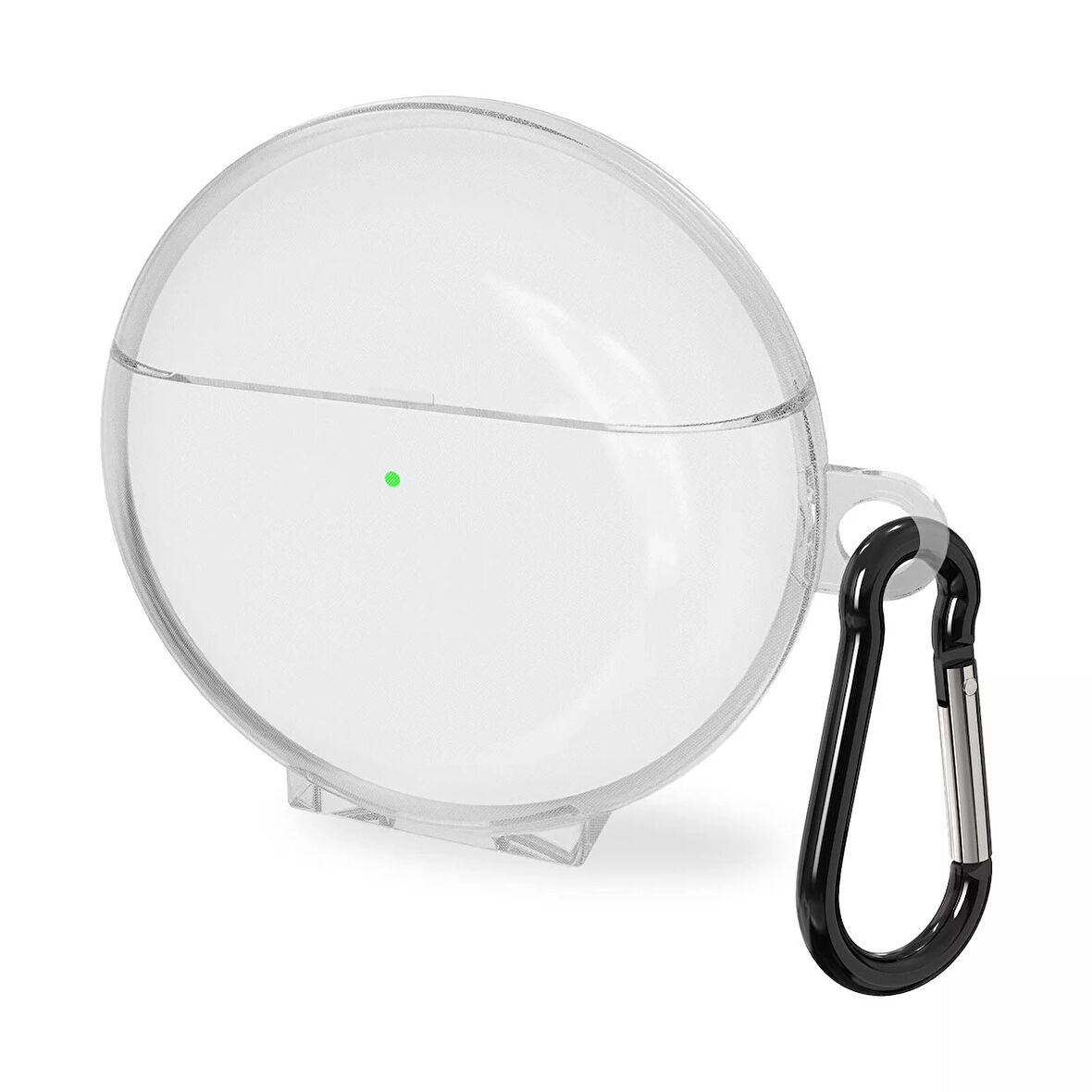 Forzacase Huawei Freebuds 7i ile uyumlu Şeffaf Anahtar Askılıklı Bluetooth Kulaklık Kılıfı - FC927