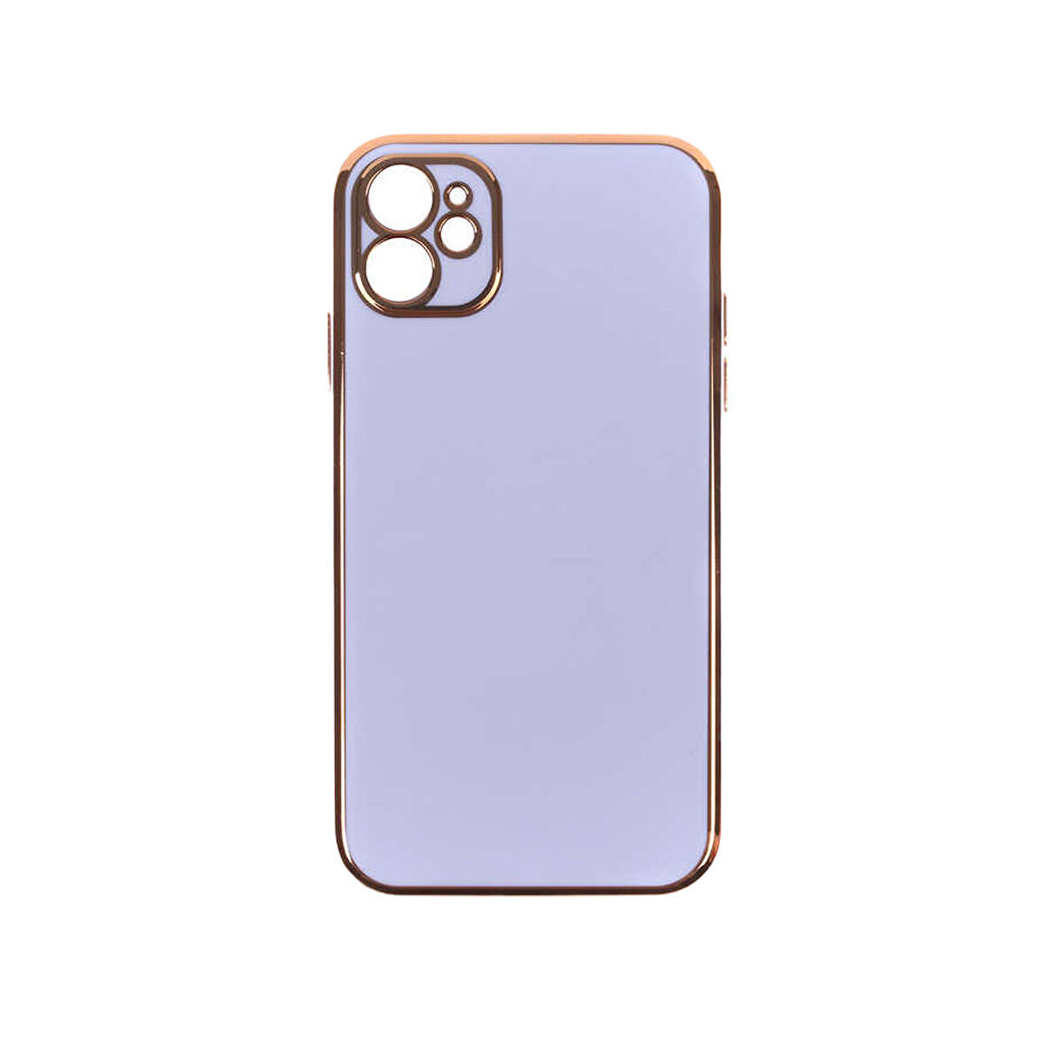 Forzacase iPhone 11 uyumlu Luxury Serisi Altın Çerçeveli Silikon Kılıf