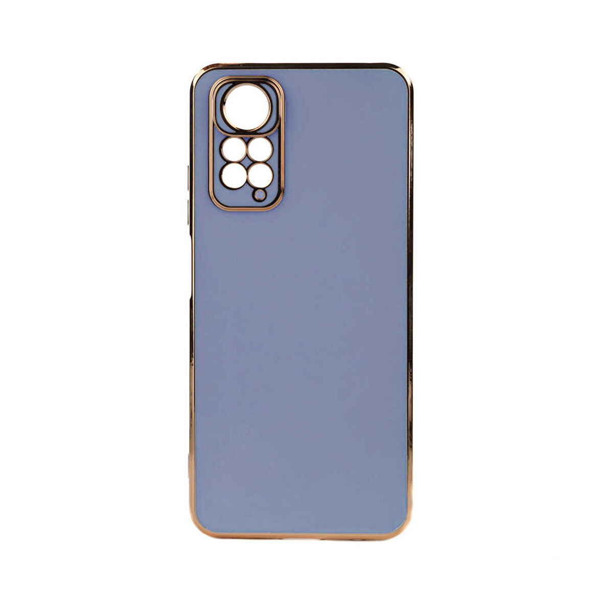 Forzacase Xiaomi Redmi Note 12 4G uyumlu Luxury Serisi Altın Çerçeveli Silikon Kılıf