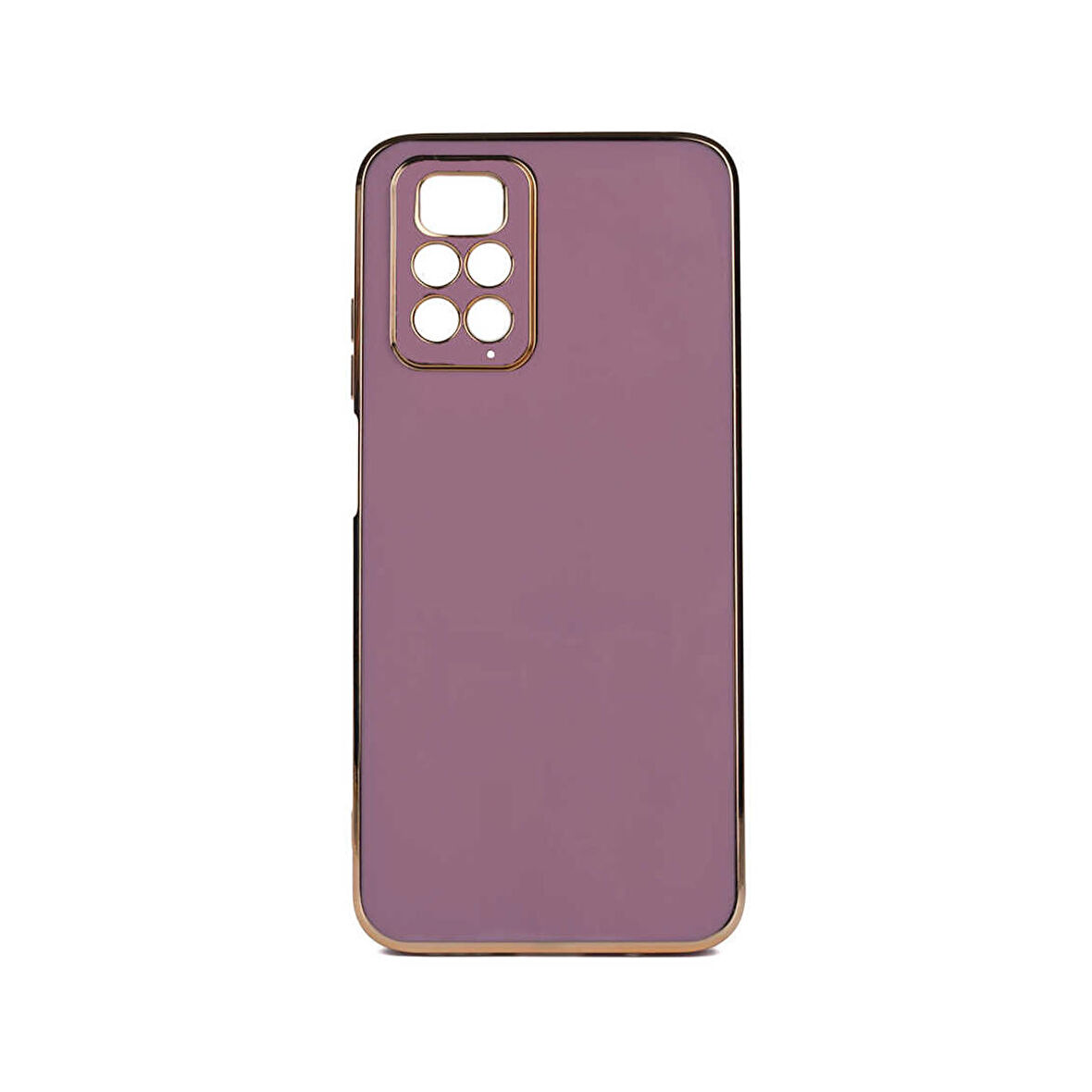 Forzacase Xiaomi Redmi Note 11 Pro 5G uyumlu Luxury Serisi Altın Çerçeveli Silikon Kılıf
