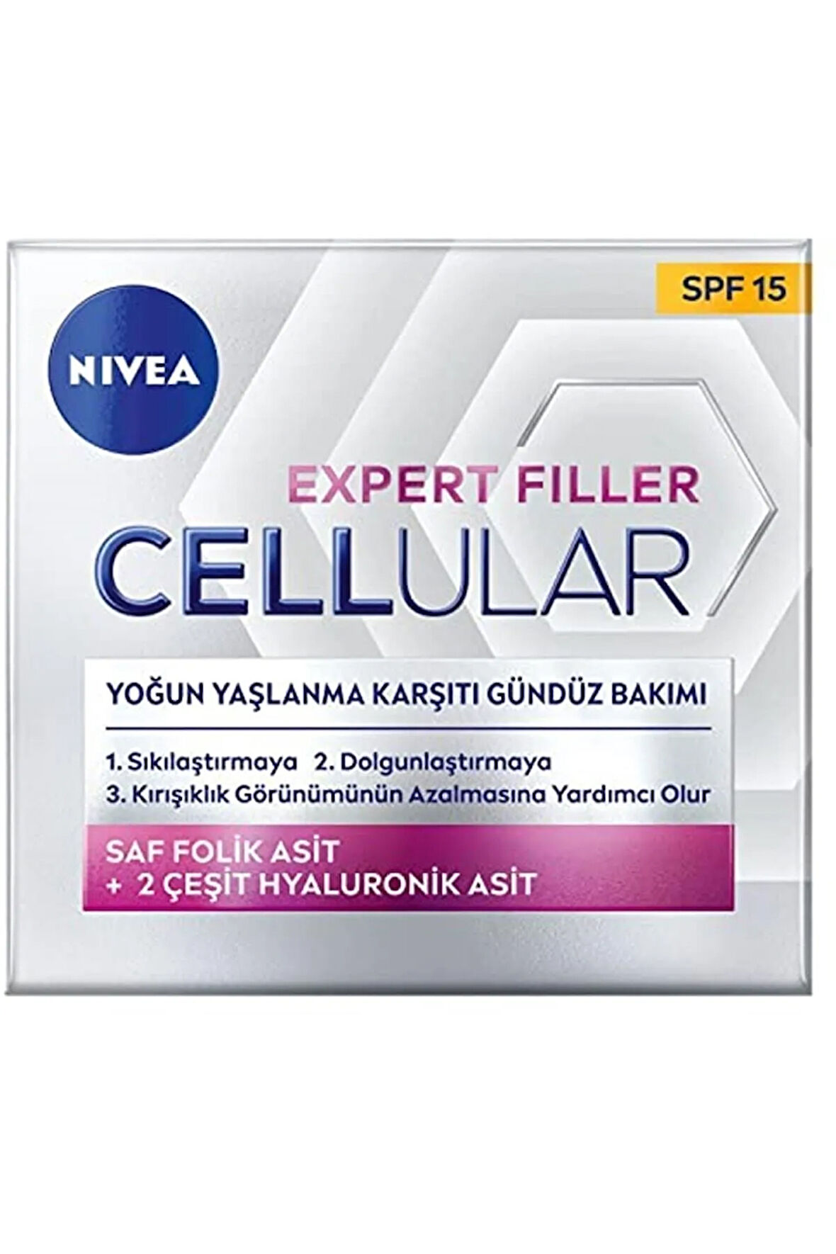 Cellular Expert Filler Yoğun Yaşlanma Karşıtı Gündüz Bakım Yüz Kremi 50 Ml, Hyaluronik Asit V