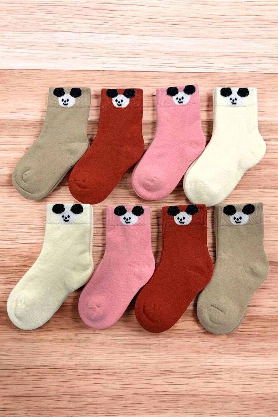 8 Çift Burun Dikişsiz Kışlık Kalın Havlu Kız Çocuk Soket Çorap
