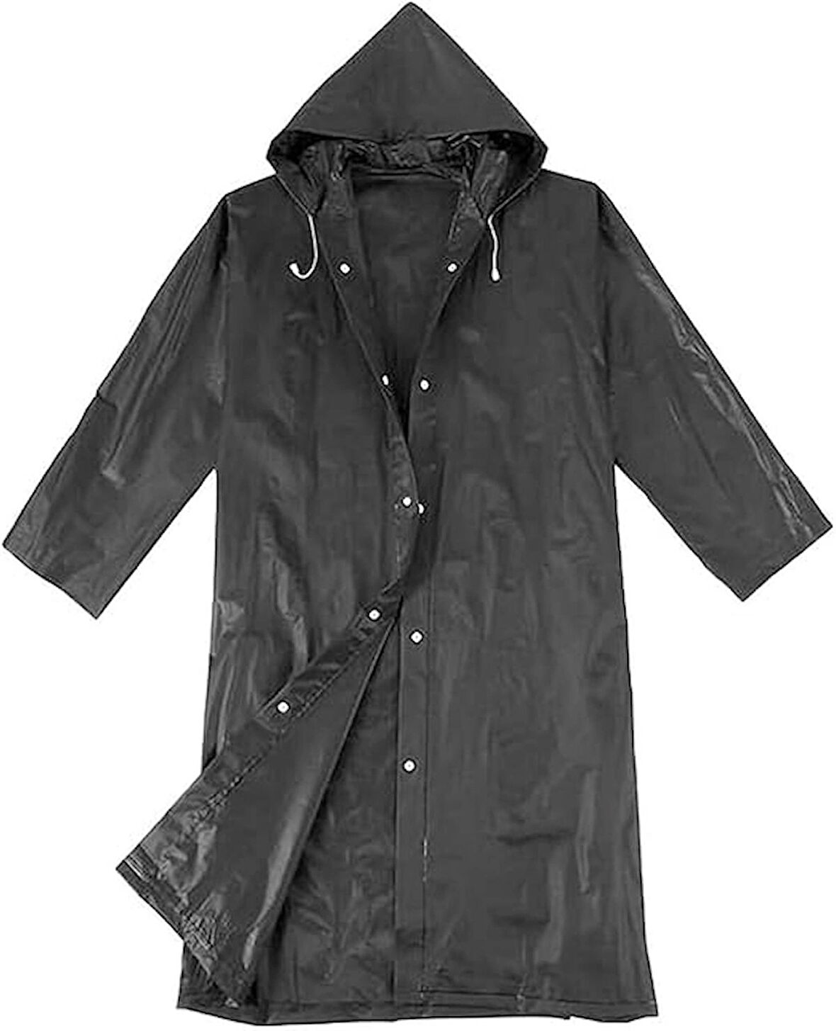 Microcase Erkek ve Kadınlar için Rüzgar ve Yağmur Koruyucu Yağmurluk - SİYAH AL4665