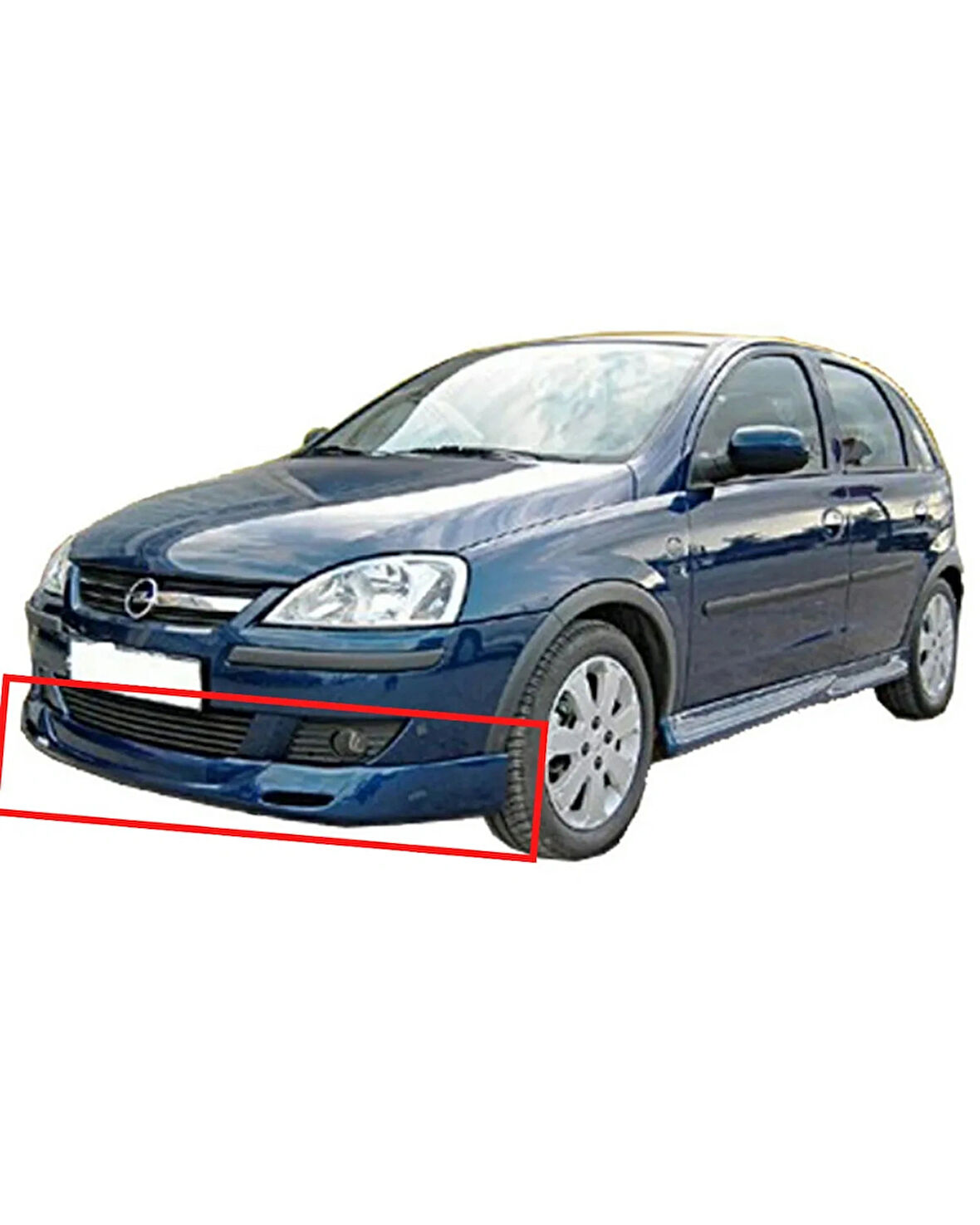 OPEL CORSA C MAKYAJLI KASA ÖN TAMPON EKİ (( BOYASIZ ))