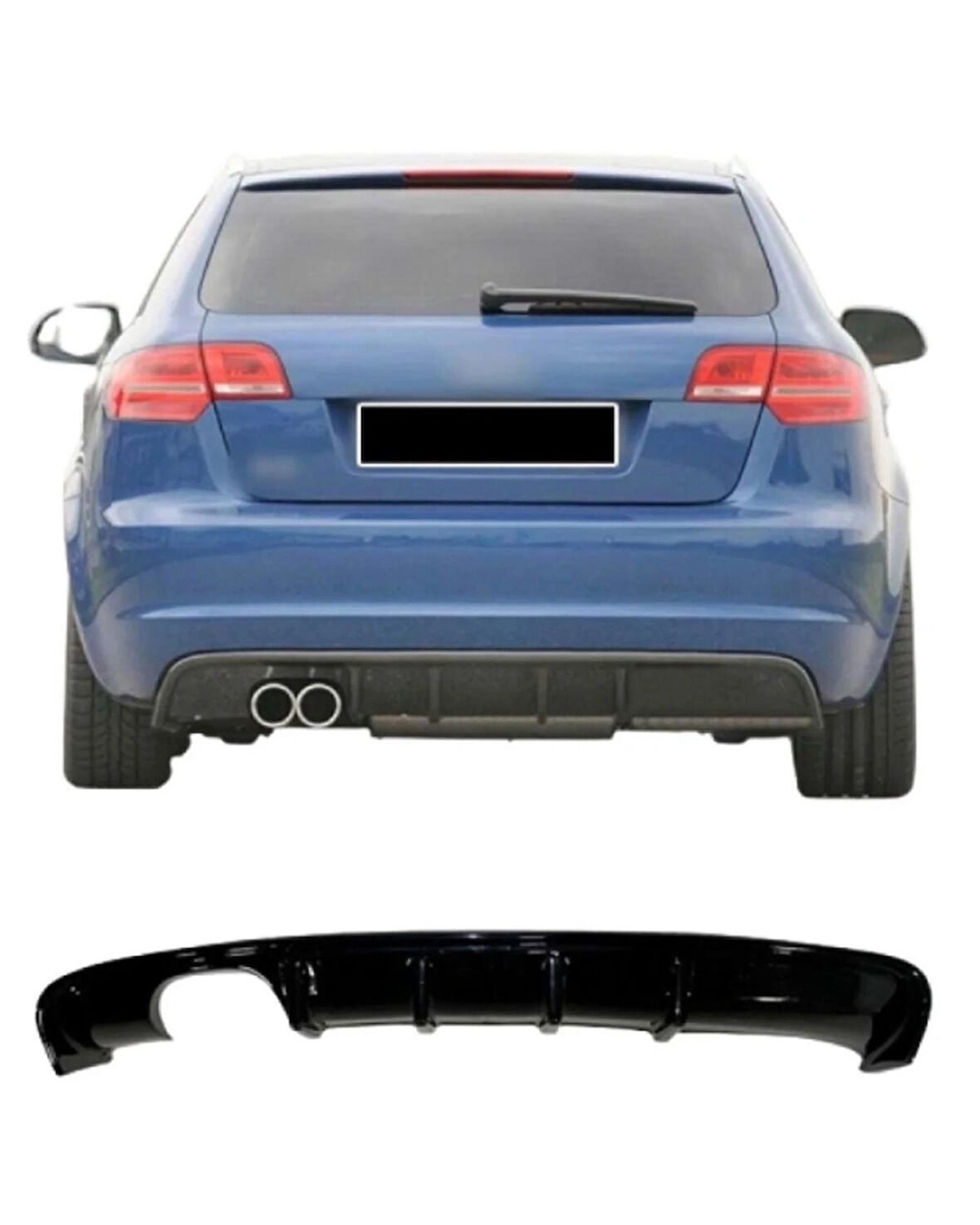  Audi A3 8p (2008-2010) DİFÜZÖR (( PARLAK SİYAH ))