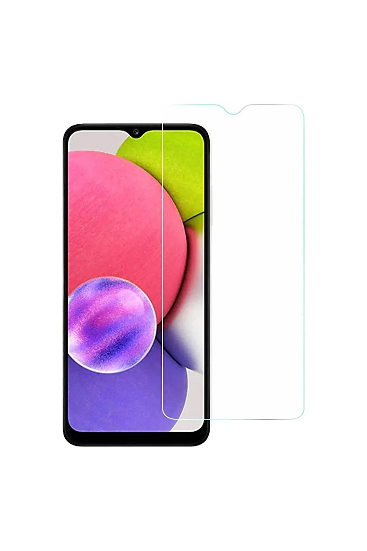 Samsung Galaxy A03 Ekran Koruyucu Cam Tam Uyumlu 9h Temperli Cam Kırılmaz Cam