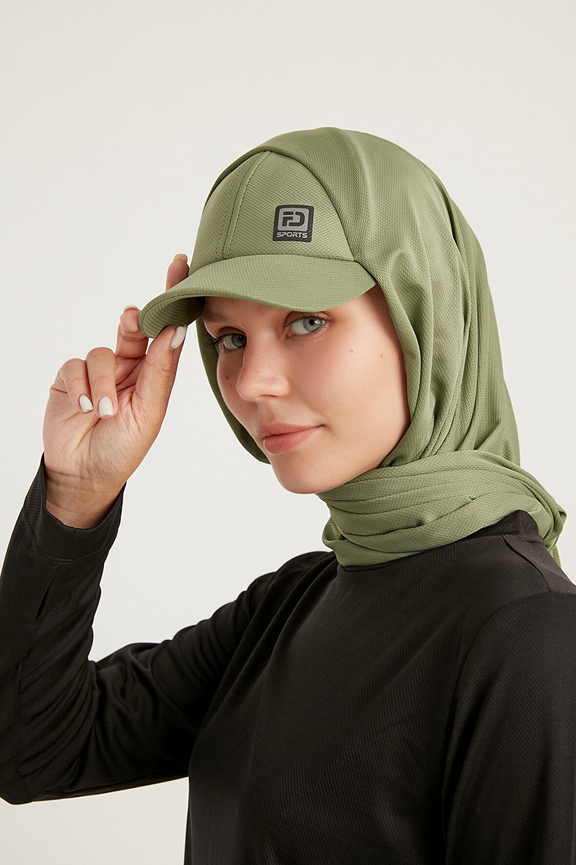 STYLE-HIJAB Kepli Spor Şal – Pastel Yeşil