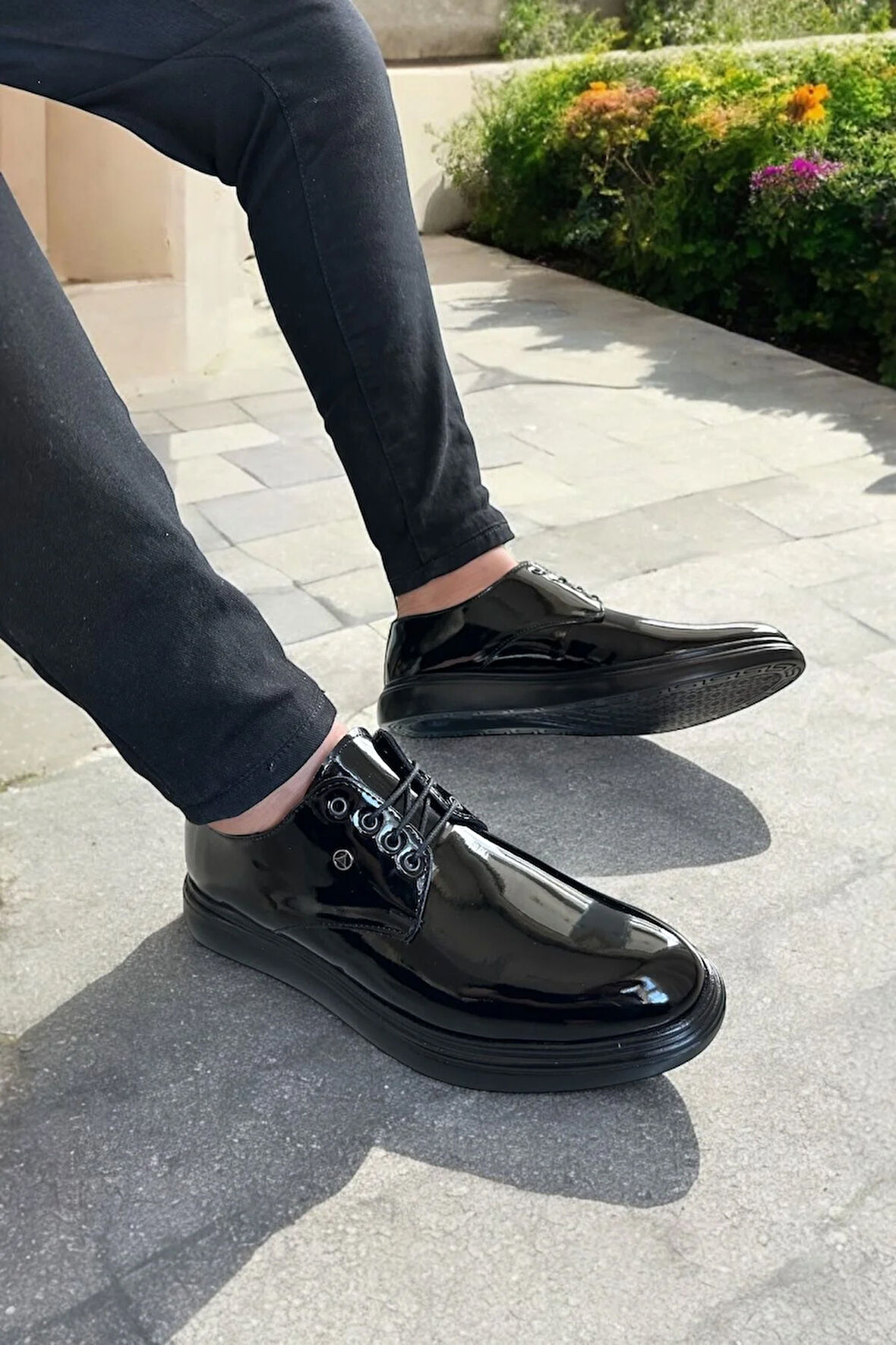 Bağcıklı,rugan,siyah Erkek Ayakkabı - Şık Ve Konforlu Günlük Klasik Model,37,38,39,40,41,42,43,44 SİYAH RUGAN / 38