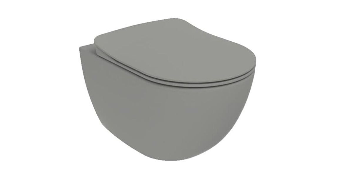 Creavit Free Rim-Off Asma Kanalsız Klozet Colgery Mat FE322 + Yavaş Kapanır Kapak