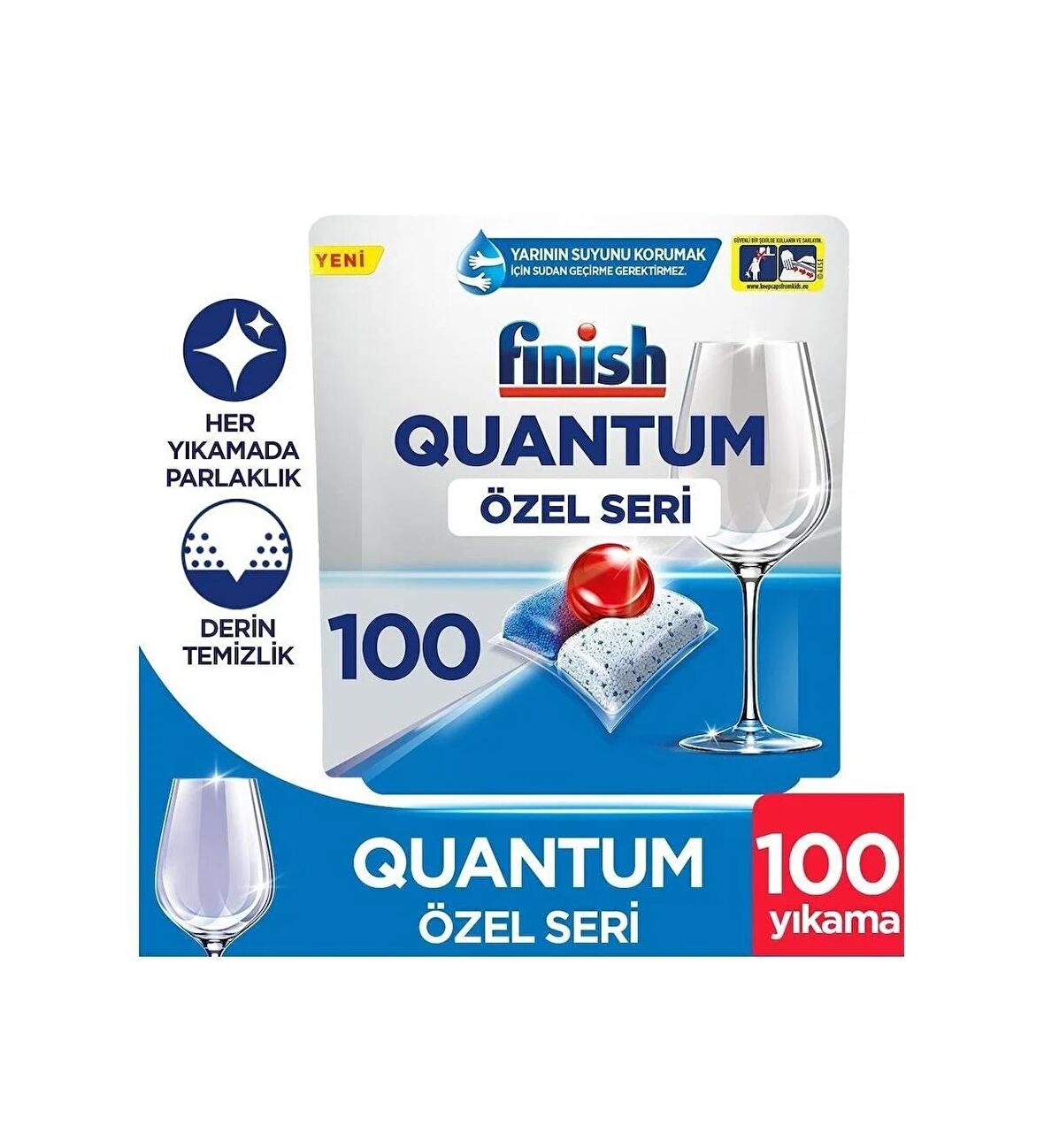 Finish Quantum Özel Seri 100 Kapsül Bulaşık Makinesi Deterjanı Tableti