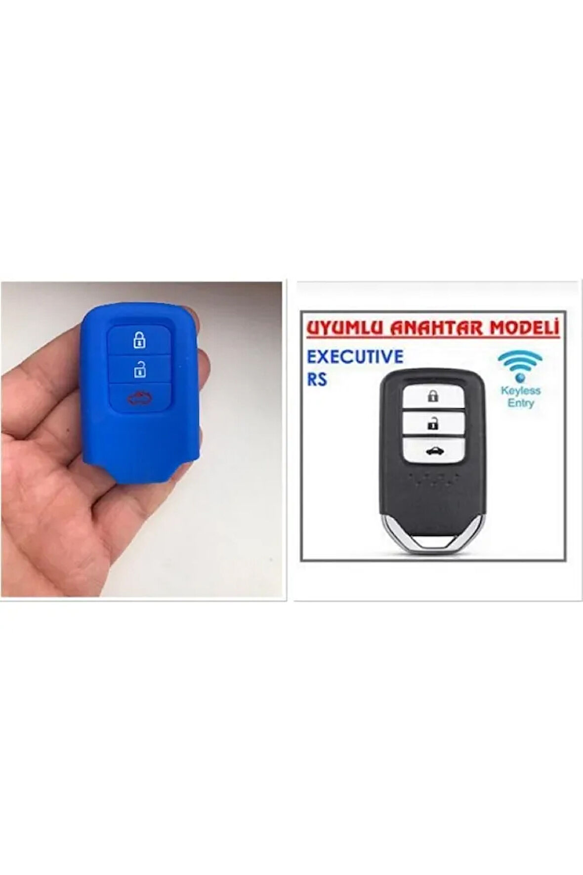 Civic Fc5 Crv Hrv ---sustasız--- Silikon Anahtar Kılıfı Mavi Renk 1 Adet