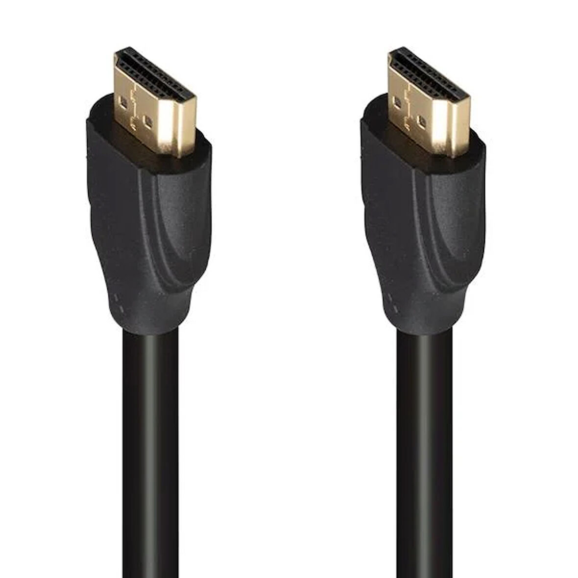 G-507K PLASTİK DÜZ SİYAH 25 METRE GOLD POŞETLİ HDMI KABLO