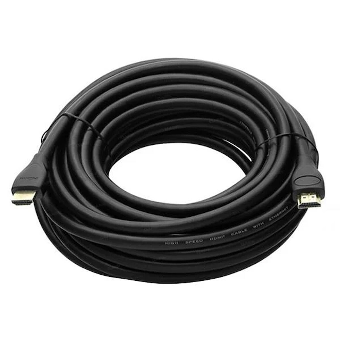 G-507FF PLASTİK DÜZ SİYAH 30 METRE GOLD POŞETLİ HDMI KABLO