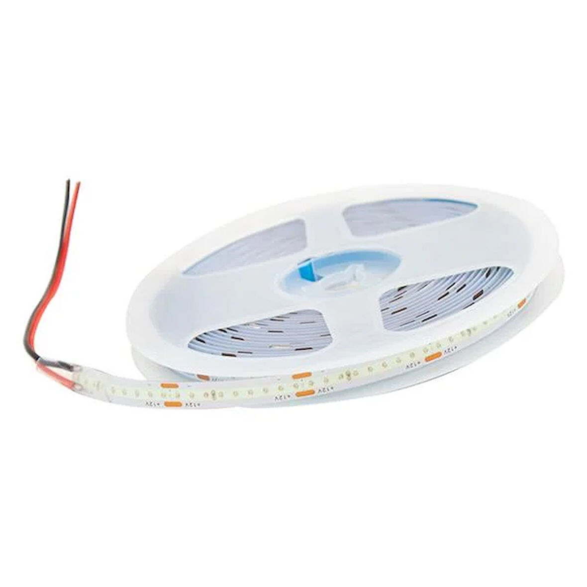 COB LED ŞERİT BUZ MAVİ 3000K FOSFORLU 12 VOLT 200 LED 5 METRE