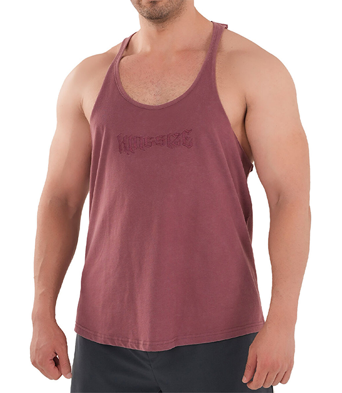 Kingsize Darksteel Antik Yıkamalı Atlet Bordo